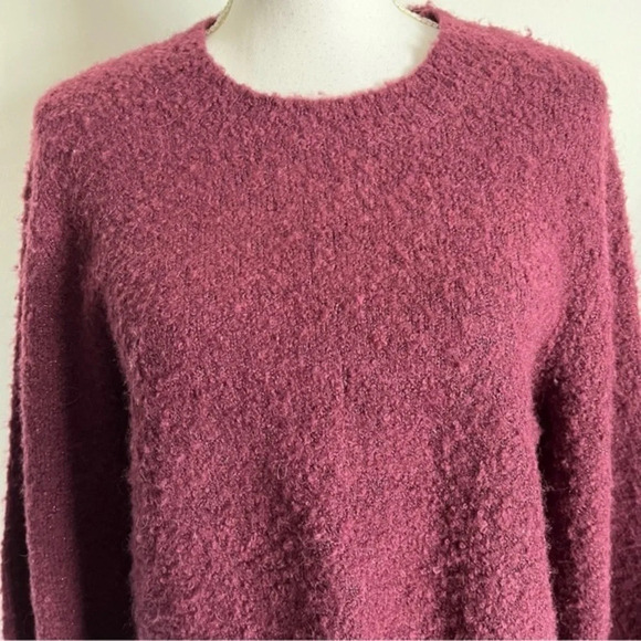 Joie • Stavan Metallic Detail Crewneck Sweater Blackberry - Picture 7 of 11